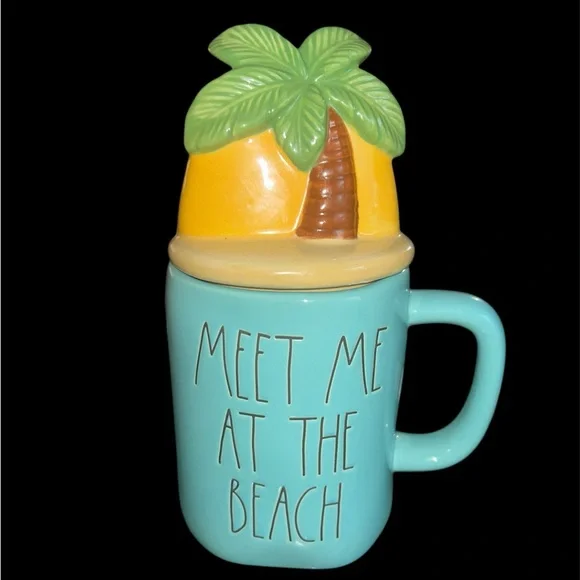 Rae Dunn meet me at the beach with lid- Gently used - Picture 1 of 3